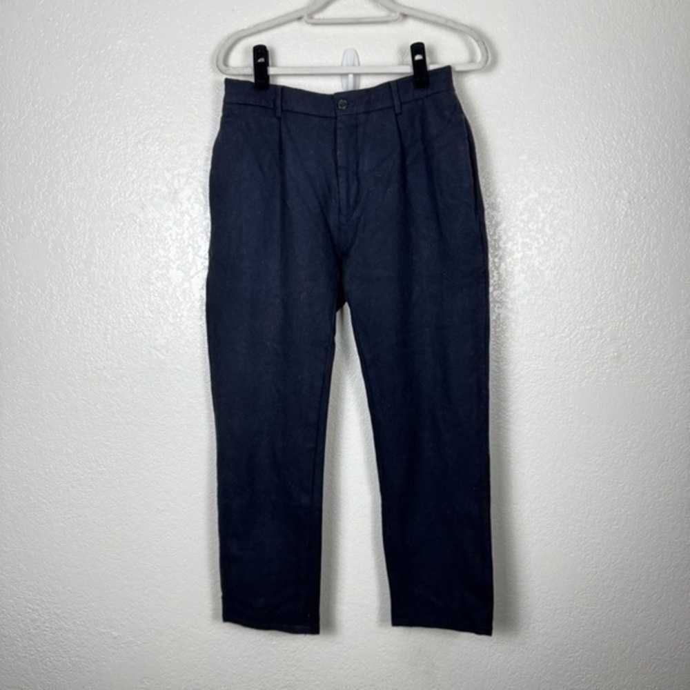 Ted Baker Scout Franklin Fit Wool Blend Trousers in Navy Size Waist 32R